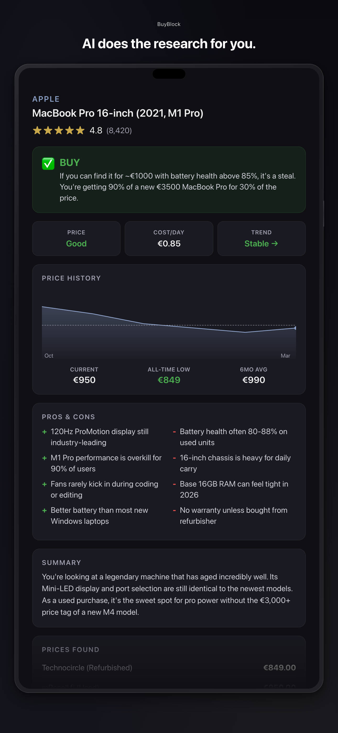 BuyBlock AI research report